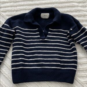 Wilfred Sweater in Navy and White